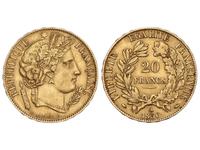 Франция 20 франков 1850 A на аукционе Soler y Llach - April 27, 2023