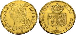 Франция Двойной луидор 1786 T на аукционе Münzen & Medaillen - June 27, 2023