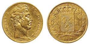 Франция 20 франков 1827 A на аукционе Nihon - June 11, 2023