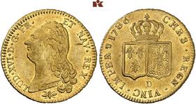 Франция Двойной луидор 1786 D на аукционе Künker - September 26, 2023