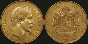 Франция 50 франков 1856 A на аукционе Karamitsos - October 22, 2023