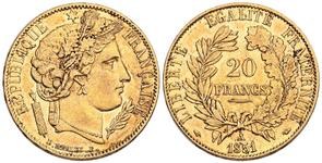 Франция 20 франков 1851 A на аукционе Künker - December 8, 2023
