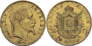 Франция 50 франков 1868 BB на аукционе ALDE & OGN / Guillard - October 29, 2014