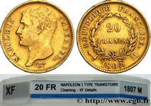 Франция 20 франков 1807 M на аукционе cgb.fr - December 3, 2019