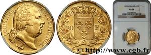 Франция 20 франков 1823 A на аукционе cgb.fr - March 10, 2020