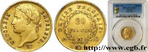 Франция 20 франков 1809 W на аукционе cgb.fr - January 26, 2021