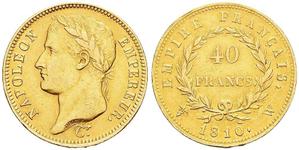 France 40 Francs 1810 W at auction Lugdunum - June 9, 2021