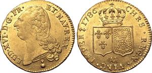Франция Двойной луидор 1786 AA на аукционе Roma Numismatics - March 28, 2022