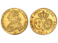 Франция Двойной луидор 1777 W на аукционе Beaussant Lefèvre - April 7, 2022