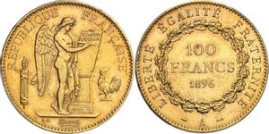 Франция 100 франков 1896 A на аукционе MDC Monaco - June 4, 2022