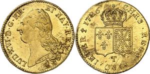 Франция Двойной луидор 1786 T на аукционе MDC Monaco - October 14, 2022