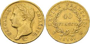 France 40 Francs 1810 W at auction Rauch - September 25, 2022