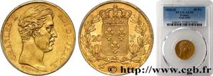 Франция 20 франков 1826 Q на аукционе cgb.fr - November 14, 2022