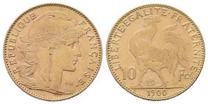 Франция 10 франков 1900 на аукционе Aurea - June 11, 2021