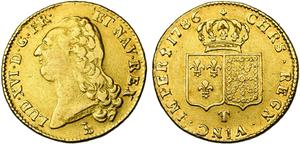 Франция Двойной луидор 1786 T на аукционе Jean ELSEN - December 9, 2023