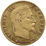 Франция 5 франков 1864 A на аукционе COINSNET - December 5, 2021