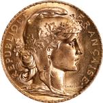 Франция 20 франков 1913 на аукционе Stack's - September 13, 2023