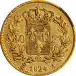 Франция 40 франков 1824 A на аукционе Stack's - January 18, 2021