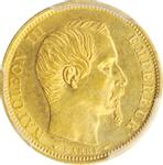 Франция 10 франков 1854 A "Малый диаметр" на аукционе Stack's - February 25, 2021